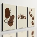 Ver imagem 1 de Kit 3 Quadro Decorativo Café Cozinha Cafeteria Casa Quarto 28x20cm