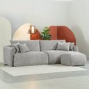 Ver imagem 1 de Conjunto Sofá 260cm e Puff Comfy CabeCasa MadeiraOriginals