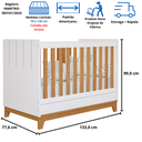 Ver imagem 5 de Quarto Bebê Completo Berço Americano Guarda Roupas 100% Mdf