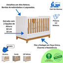 Ver imagem 3 de Quarto Bebê Completo Berço Americano Guarda Roupas 100% Mdf