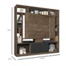 Estante Home para TV até 55 Polegadas Divisor de Ambientes Versus Espresso Móveis - 5