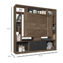 Ver imagem 5 de Estante Home para TV até 55 Polegadas Divisor de Ambientes Versus Espresso Móveis