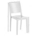 Ver imagem 5 de Kit 4 Cadeiras em Polipropileno Hydra Plus Cristal Uz Kappesberg