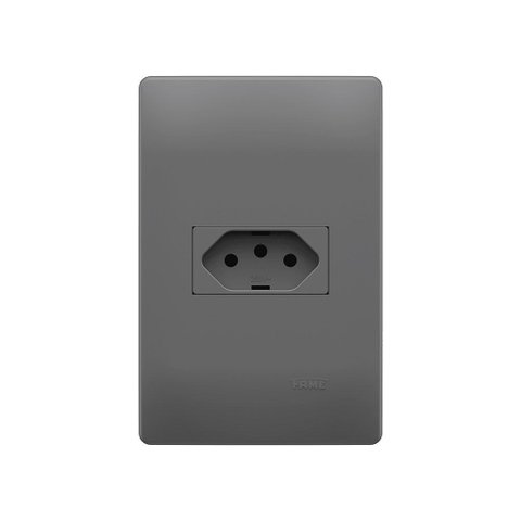 Tomada Fame Habitat Onix 2p+t 20a com Placa 4x2