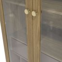 Ver imagem 3 de Cristaleira Cozinha Botanic 80cm 02 Portas M628 Kappesberg - Nogueira/fendi