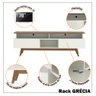 Rack para Tv até 70 Polegadas 2 Gavetas Grécia 180cm - 2