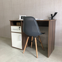 Ver imagem 7 de Escrivaninha Mesa Escritório 1 Porta 1 Gaveta com Chave 1 Nicho