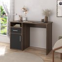 Ver imagem 2 de Escrivaninha Mesa Escritório 1 Porta 1 Gaveta com Chave 1 Nicho