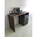 Ver imagem 6 de Escrivaninha Mesa Escritório 1 Porta 1 Gaveta com Chave 1 Nicho