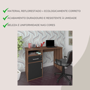 Ver imagem 5 de Escrivaninha Mesa Escritório 1 Porta 1 Gaveta com Chave 1 Nicho