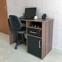 Ver mais imagens de Escrivaninha Mesa Escritório 1 Porta 1 Gaveta com Chave 1 Nicho