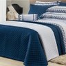 Jogo de Cama 200 fios 4 Peças Reale Azul 193x203cm - 1