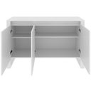 Ver imagem 2 de Balcão Armário para Escritório 3 Portas em Mdp Branco