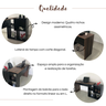 Escrivaninha Mesa Escritório em L com Nichos Moderna Urban - 13
