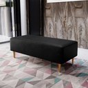 Ver mais imagens de Kit 02 Puffs Bali W01 Pés Palito 120x50 Cm Couríssimo Preto