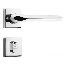 Fechadura de Inox para Porta de Entrada Cromada 55mm com Mi680 Inoxvita - Papaiz - 1