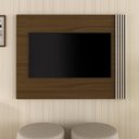 Ver imagem 1 de Painel de Tv Suspenso até 45 Polegadas Ripado Off White: Capuccino com Off White