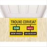 Tapete Capacho Trouxe Cerveja Sim Bem Vindo / Não Vai Buscar - 1