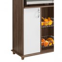 Ver imagem 3 de Balcão de Cozinha Nt 3075 Nogal com Branco - Notável