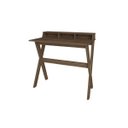 Ver imagem 3 de Escrivaninha Mesa Escritório Retrô com Pés Angulares 3 Nichos Itália