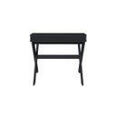 Ver imagem 5 de Escrivaninha Mesa Escritório Retrô com Pés Angulares Itália 3 Nichos 90cm Preto Artany