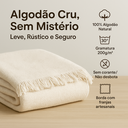 Ver imagem 6 de Manta Decorativa Natural para Sofá e Cama - Bege 2,40x 1,80 M
