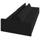 Ver mais imagens de Sofá Ilha Modular com Puff para Sala Living 312cm Georgia K04 Veludo Preto - Mpozenato