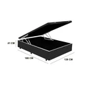 Ver imagem 2 de Base Cama Box Viúva Baú 41x188x128 Cor Branco