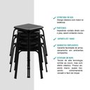 Ver imagem 6 de Conjunto Mesa Extensível com 4 Banquetas Preto Carraro