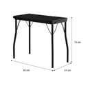 Ver imagem 2 de Conjunto Mesa Extensível com 4 Banquetas Preto Carraro