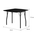 Ver imagem 3 de Conjunto Mesa Extensível com 4 Banquetas Preto Carraro