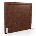 Ver imagem 1 de Cabeceira Cama Box King Size Alba 195cm com Frame Couríssimo Whisky - Desk Design