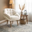 Ver imagem 2 de Kit 02 Poltronas Decorativa Marcela Boucle Bege Dal Poz Estofados