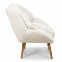 Ver imagem 5 de Kit 02 Poltronas Decorativa Marcela Boucle Bege Dal Poz Estofados