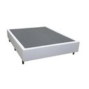Ver imagem 1 de Cama Base Box Casal Sintético Branco 27x138x188