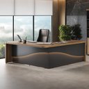 Ver imagem 3 de Mesa Artany Tamburato Supreme Le - Nogal/Preto