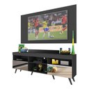 Ver imagem 2 de Rack c/ Painel TV 65" Retrô com Espelho Holanda Multimóveis BR3138 Preto