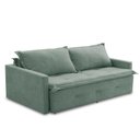 Ver imagem 5 de Sofá sem Caixa Retrátil e Reclinável 2,00m com Molas Bianca Boucle Menta Madelina Decor