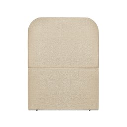 Cabeceira Estofada Solteiro Alana 90cm Linho Bege - 1
