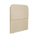 Ver imagem 3 de Cabeceira Estofada Solteiro Alana 90cm Linho Bege