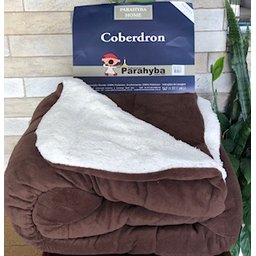 Coberdrom Mink Sherpa Queen Cobertores Parahyba Coberdom Mink Sherpa Rosa - 5