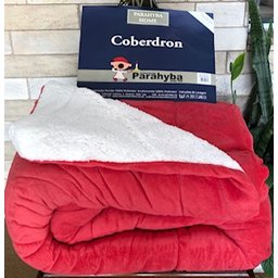 Coberdrom Mink Sherpa Queen Cobertores Parahyba Coberdom Mink Sherpa Rosa - 6