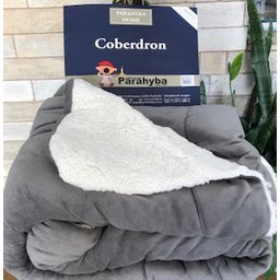 Coberdrom Mink Sherpa Queen Cobertores Parahyba Coberdom Mink Sherpa Rosa - 4