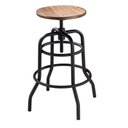 Ver imagem 1 de Banqueta Industrial Pecorino Assento Freijo com Base Preta 78 Cm (alt) - 44890