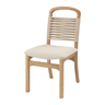 Cadeira Luanda Madeira Amêndoa e Cordas Areia - 1