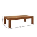 Ver imagem 3 de Mesa de Centro Madeira Macica Taeda 120 Cm 1550n Rustico Escuro Festra