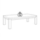 Ver imagem 4 de Mesa de Centro Madeira Macica Taeda 120 Cm 1550n Rustico Escuro Festra