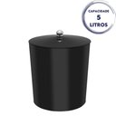 Ver imagem 4 de Lixeira com Tampa para Banheiro Cozinha 5litros Haus Preta