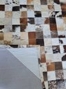 Ver imagem 5 de Tapete de Couro Quadriculado 2,00 X 1,50 M Mesclado Tricolor