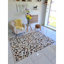 Ver imagem 2 de Tapete de Couro Quadriculado 2,00 X 1,50 M Mesclado Tricolor